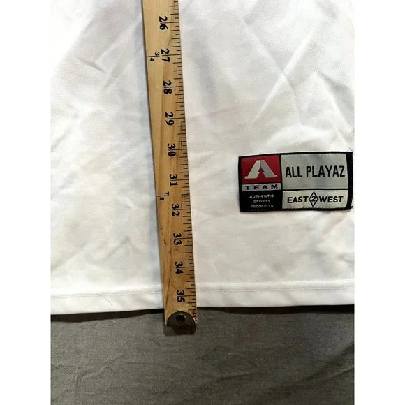 All Playaz Streetwear Basketball Jersey Tank Top White & Pink Patches Adult 2XL - Picture 8 of 9